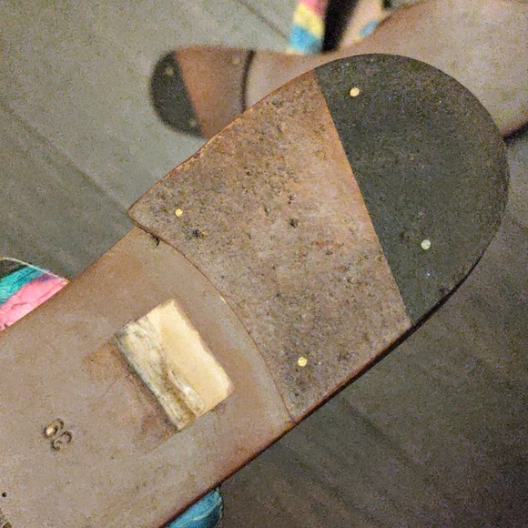 Manolo Blahnik Multicolor Python Criss Cross Sandals - Picture 11 of 13